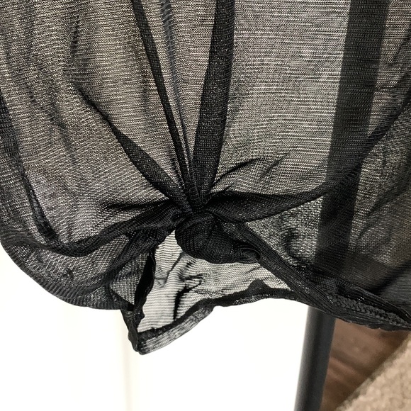 Black Mesh Tee - Picture 2 of 5